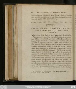 XXVIIII. Exemplum VIII. A Poenis, In Fures Iure Germanico Constitutis, Petitum.