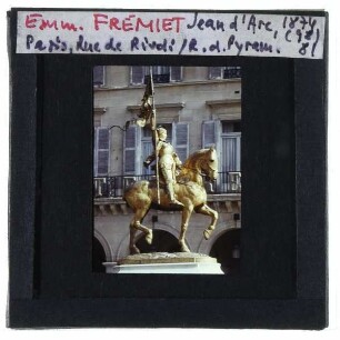 Paris, Rue de Rivoli,Paris, Frémiet, Reiterstatue von Jeanne d'Arc,Paris, Place des Pyramides,Paris, Rue des Pyramides,Frémiet, Reiterstatue of Jeanne d'Arc