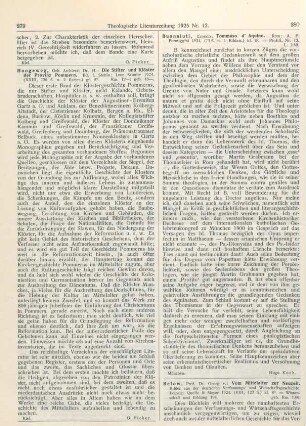 280-281 [Rezension] Below, Georg von, Vom Mittelalter zur Neuzeit. BIlder aus der deutschen Verfassungs- und Wirtschaftsgeschichte