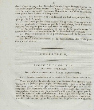 Chapitre II. Forme De La Societe.
