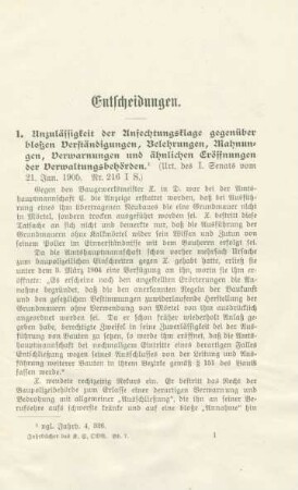 Entscheidungen