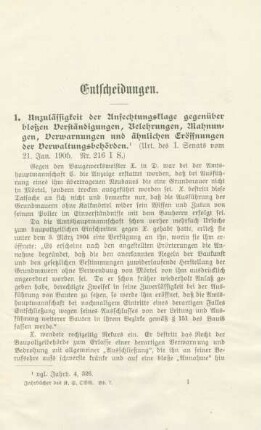 Entscheidungen