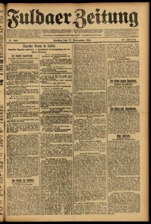 Ausgabe vom Freitag, den 17. November 1916.