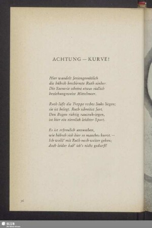 Achtung - Kurve!
