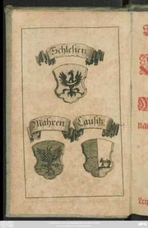 Curieuser Geschichts-Calender Des Hertzogthums Schlesiens und Marggraffthums Mähren und Lausitz von Anno 1600. biß 1698. : nach den Jahren/ Monaten und Tagen in beliebter Kürtze eingerichtet