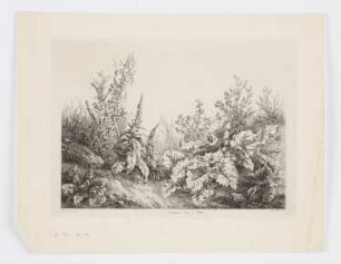 Bourdanne, Etude de Mautes, aus: "Landschaftsstudien"