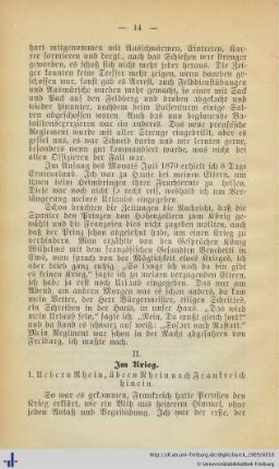 1. Uebern Rhein, übern Rhein und nach Frankreich hinein.
