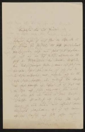 Brief von Johann Friedrich Heinrich Schlosser an Friedrich John vom 23.05.1843