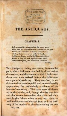 The Antiquary : in three volumes, 3