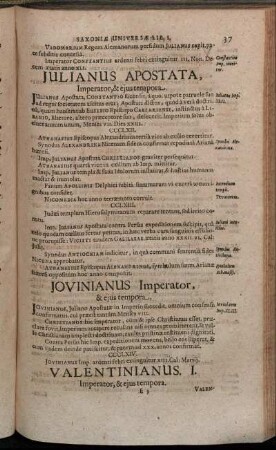 Julianus Apostata, Imperator, & eius tempora.