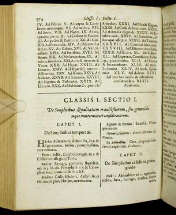 Sectio I. De Simplicibus Qualitatum manifestiorum, seu generalius atque indeterminate consideratarum.