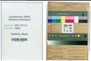 Entnazifizierung Maria Hessling , geb. 13.02.1910 ()