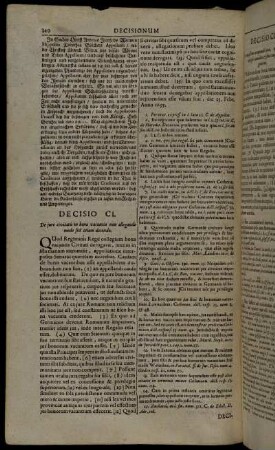 Decicio CI. - Decisio CL.