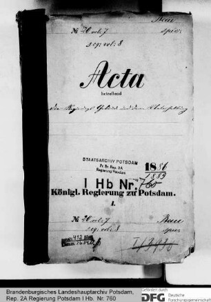 Die Regierungsgebäude und deren Unterhaltung