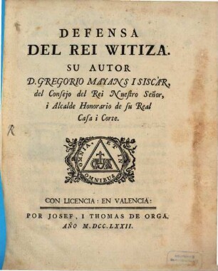 Defensa Del Rei Witiza