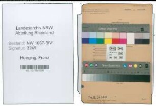 Entnazifizierung Franz Hueging , geb. 22.05.1888 (Konrektor)