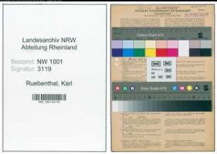 Entnazifizierung Karl Ruebenthal, geb. 01.12.1888 (Baeckermeister)