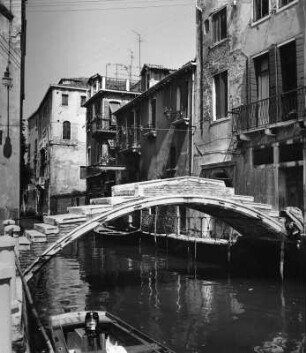 Venedig. Brücke über den Rio di San Felice