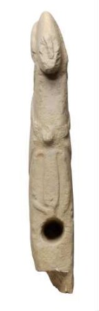 Menschengestaltige frühgeschichtliche Skulptur