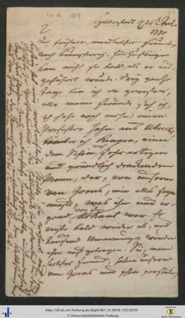 Brief (NL 7/IV B 114).