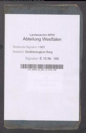 Etat der Domaines corporels et incorporels von Welver