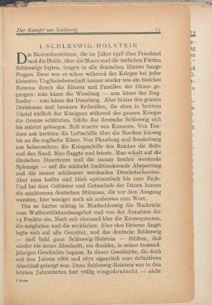 I. Schleswig-Holstein