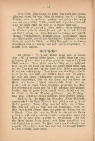 Mehlspeisen