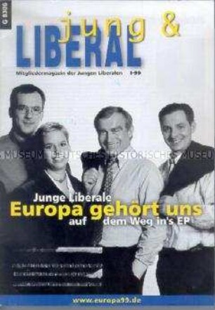 Mitgliedermagazin der Jungen Liberalen zur Europawahl 1999
