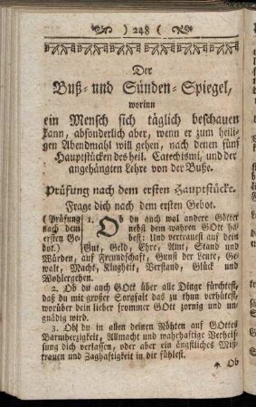 Der Buß- und Sünden-Spiegel, [...].