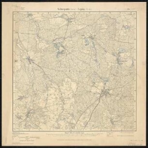 Meßtischblatt 20.(2687) : Schwepnitz (Sächs.) - Lipsa (Preuß.), 1925 : Schwepnitz (Sächs.) - Lipsa (Preuß.). - Aufgen. 1901/02, hrsg. 1906, bericht. 1921, Nachtr. 1925. - 1:25000. - Leipzig, 1925. - 1 Kt.