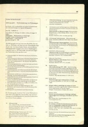 Bibliographie Modernisierung von Wohnungen