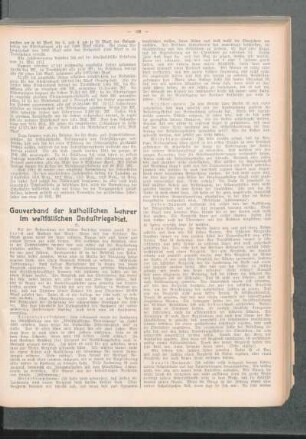 Gauverband der katholischen Lehrer im westfälischen Industriegebiet : II.