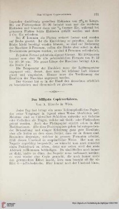 Das billigste Copirverfahren