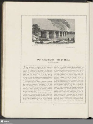 Der Kriegsbeginn 1866 in Riesa