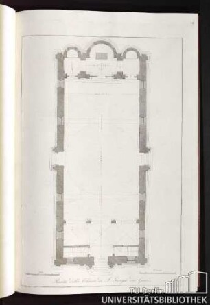 Pianta della Chiesa di S. Giorgio dei Greci