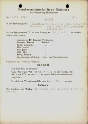 Schulze, Johanna