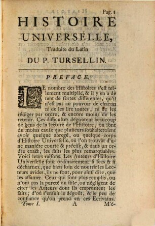 Histoire Universelle : Avec Des Notes Sur l'Histoire, la Fable, et la Geographie, 1