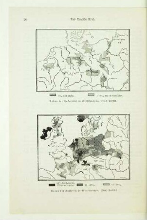 Anbau der Zuckerrübe in Mitteleuropa. (Nach Partsch)