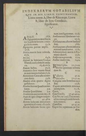 Index rerum notabilium