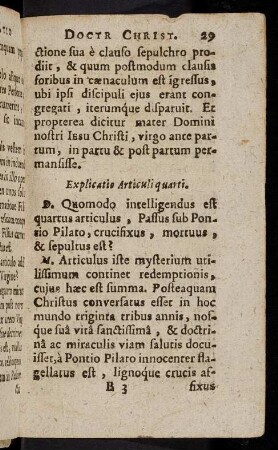 29-36, Explicatio Articuli quarti