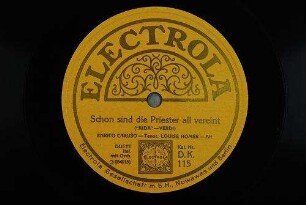 Achon sind die Priester all vereint : ("Aida") / (Verdi)