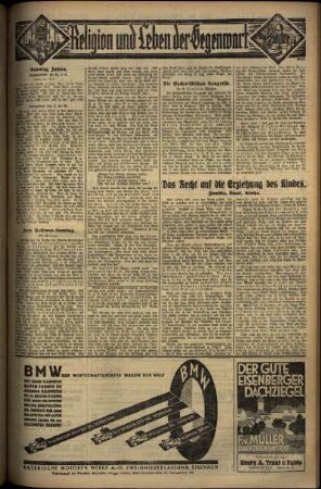 Vierte Ausgabe vom Sonntag, den 06. April 1930.