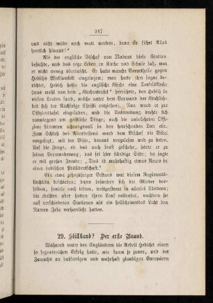 29. Stillstand? Der erste Brand