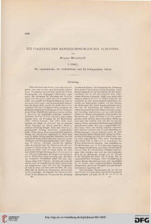 Die italienischen Handzeichnungen der Albertina, [1]