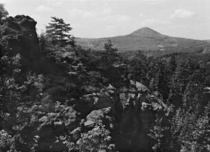 Blick zur Lausche, dem höchsten Berg im Zittauer Gebirge : Zittauer Gebirge. Blick zur Lausche (792,6 m ü. NHN)