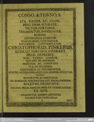 Conso. Aeterno. S.