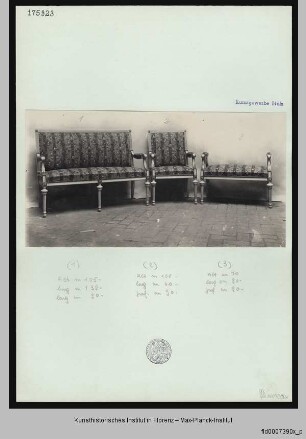 Sitzbank mit Rückenlehne