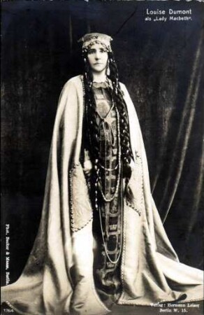 Louise Dumont als "Lady Macbeth"