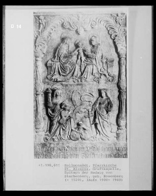 Epitaph der Hedwig von Starhemberg, geborene Rosenberg, verstorben 1520