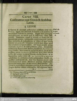 Caput VIII. Conferuntur cum Graecis & Arabibus Latini